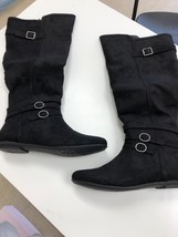 Just Fab Women&#39;s below the Knee Black Boots Size 8.5 - $18.06