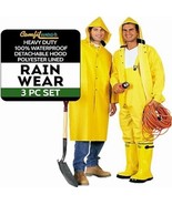 3 Pc. PVC/Poly Heavy Duty Yellow Rainsuit (2X-Large) - €21,14 EUR