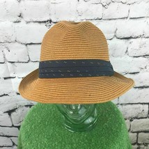 San Diego Hat Co Womens Sz S-M Hat Belted Straw Upturned Fedora Country Sun Cap - £18.49 GBP