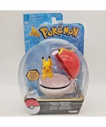 POKEMON Pikachu Figure &amp; Repeat Ball Carrying Case (T18656) Tomy SEALED - £11.72 GBP