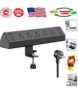 Versatile 6-Port Desk Clamp Charger: 4 PD USB-C &amp; 5 AC Outlets for Fast ... - $1,366.09 MXN
