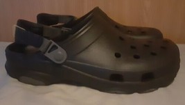 Crocs Size 13 Offroad Sport Black Clogs All Terrain Hook &amp; Loop Strap U3 - $29.69