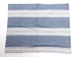 One Threshold  Full/Queen Chambray blue and white pillow sham - £6.32 GBP