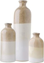 Teresa&#39;S Collections Rustic Ceramic Flower Vase For Home Decor, Modern, 12Inch - £35.54 GBP