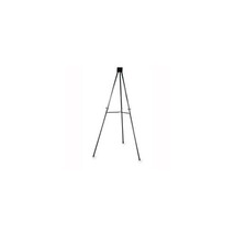 Lorell Telescoping Aluminum Easel- Adjust Legs- 66in.- Black - $119.84