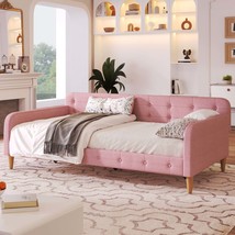 Rubine Twin Upholstered Daybed with 4 Support Legs - $307.99