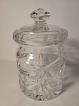 Crystal  Candy Dish with Lid Beautiful Pattern - £31.10 GBP