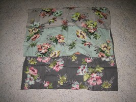 Vintage 3 Tier Floral Pattern Barkcloth Fabric Salesman Sample - £41.54 GBP