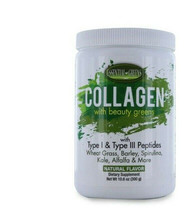 Essential Greens Collagen w/ Type I &amp; II Peptides Natural Flavor 10.6oz  - £19.07 GBP