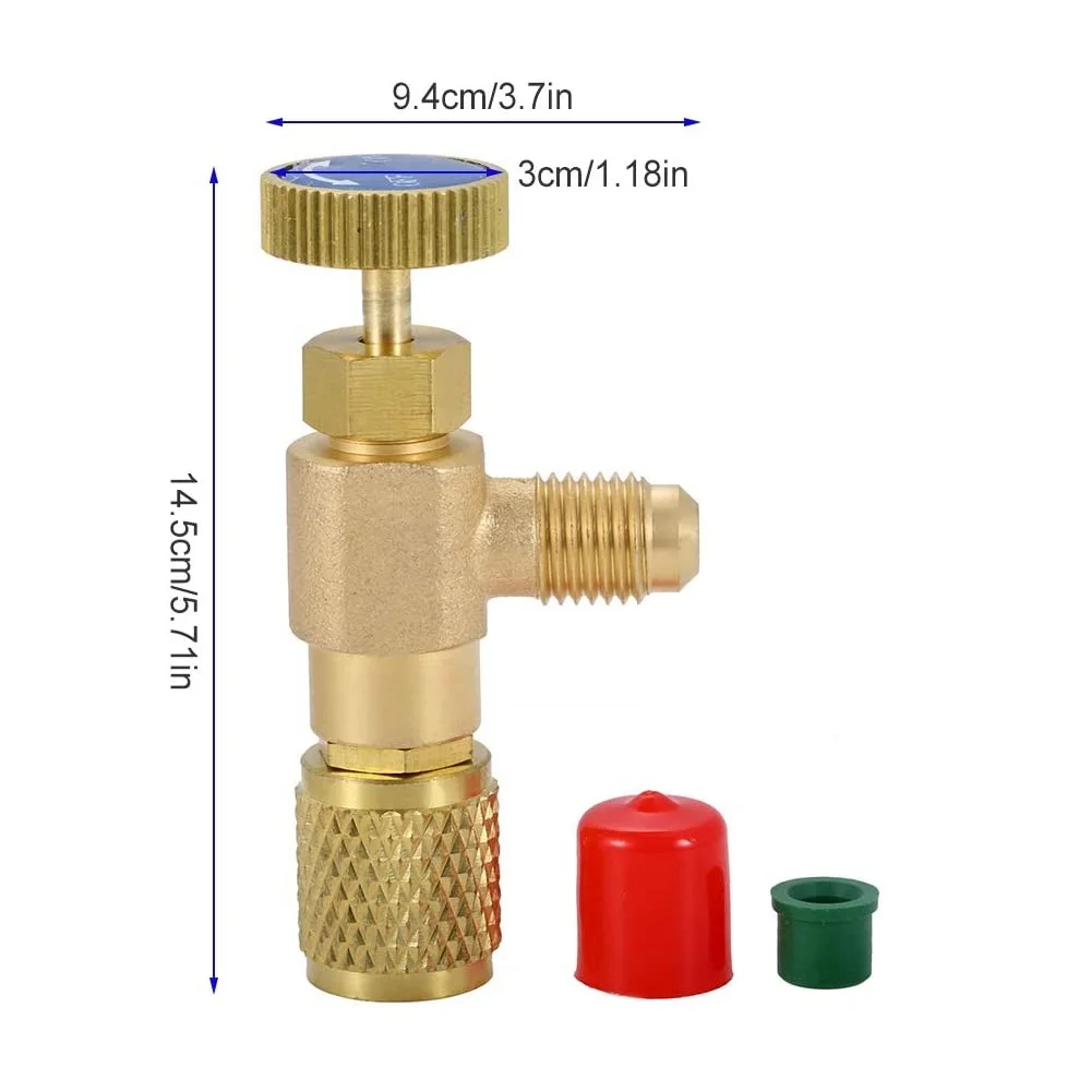 R12 R22 Refrigerant Charging Valve, Flow Control Ball Valve for Air Cond... - $20.06