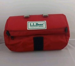 VTG. LL BEAN Hanging Travel Bag Red - £13.38 GBP