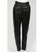 CHANEL LAMBSKIN LEATHER ZIP ANKLE PANTS JEANS FALL 1992/93 FR 38 US 6 - €1.433,03 EUR