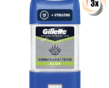 3x Sticks Gillette Aloe Antiperspirant Gel Deodorant | 70ml Dermatologis... - $20.21