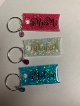 personalized keychains for women With Name And Teardrop Bling To Match. - £9.89 GBP