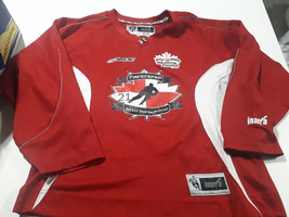 Rare Ice Hockey T-shirt red color Townshend Inaria brand - $28.69