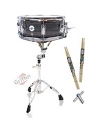 Snare Drum Kit by GRIFFIN | Includes Snare Stand, 2 Pairs of Maple Drum ... - $83.95