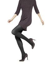 No Nonsense Women&#39;s Flat Knit Sweater Winter Tights (Small, Black) - £7.47 GBP