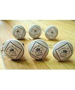 6 DRAWER PULLS GIN KNOBS HOME BAR DECOR ROUND CABINET KITCHEN GIFT HOUSE... - $277.08 MXN