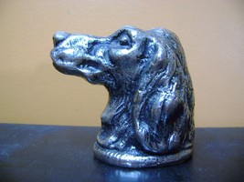 old Metal dog head figure  paperweight - $56.43