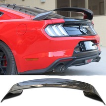 FIT 2015-2021 FORD MUSTANG REAL CARBON FIBER GT350R STYLE REAR TRUNK SPO... - £275.25 GBP