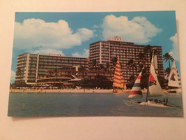 Vintage Postcard Unposted Reef Hotel Waikiki Beach Oahu Hawaii HI - £1.40 GBP
