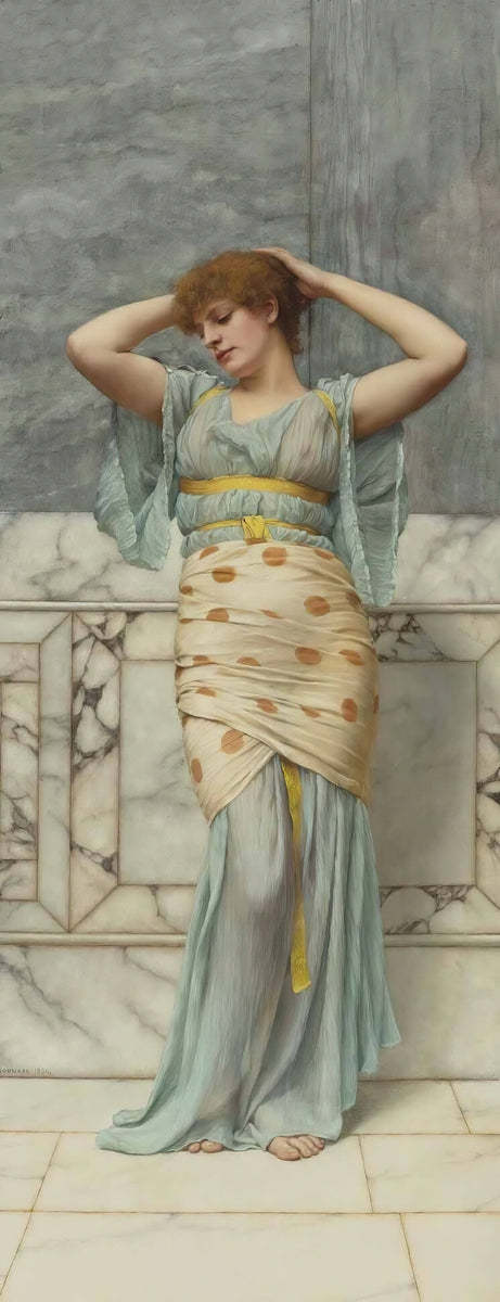 John William Godward 1894 Beauty In A Marble Room Item image 10