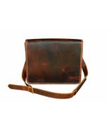 Hancrafted Distressed Brown Leather School Work Laptop Messenger Bag 18A... - $2,341.85 MXN