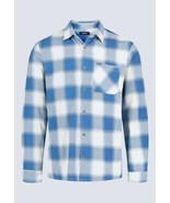 Buffalo David Men&#39;s Sinclair Plaid Flannel Button-Front Shirt Coronet Bl... - $554.45 MXN