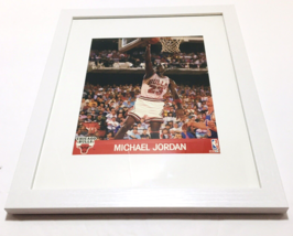 MICHAEL JORDAN NBA HOOPS ACTION PHOTOS W/FRAME 8&quot;X10&quot; BASKETBALL FACTORY... - £67.16 GBP