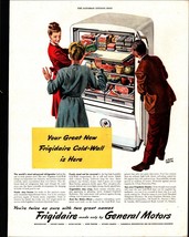 Print Ad 1946 Frigidaire Original Vintage Full Color Refrigerator G.E Nostalga - £19.21 GBP