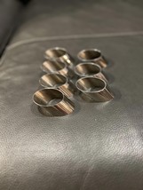 Set of 7 Vintage Leonard Silverplate Napkin Rings, Hong Kong - $1,300.83 MXN