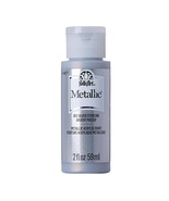 FolkArt Metallic Acrylic Craft Paint, Metallic Finish, Silver Sterling, ... - $4.99