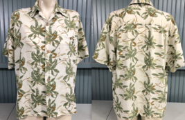 Joe Marlin Hawaiian Floral Tropical Vacation Beach Summer Shirt Size Large Rayon - £11.35 GBP
