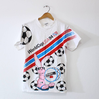 Primary image for Vintage Kids World Cup Soccer USA 1994 T Shirt XL