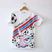 Vintage Kids World Cup Soccer USA 1994 T Shirt XL - £74.91 GBP