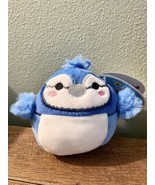 NEW! Squishmallow 3.5 inch Babs the Bluejay Bird Clip-On Keychain - £15.70 GBP