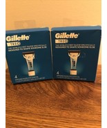 2 Gillette Treo Razor and Shave Gel 0.37 FL OZ Travel Disposables Caregi... - £10.44 GBP