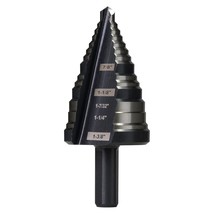 1/4 to 1-3/8 Inches HSS Step Drill Bit for Metal, Plastic, Wood, Aluminum, Heavy - £19.53 GBP