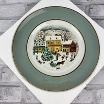 Avon Christmas Collectible Plate Country Christmas Enoch Wedgwood England 1980  - $15.99