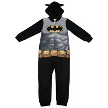 DC Comics Batman Character Cosplay Hooded Union Suit Pajamas Black - £9.38 GBP