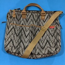 Skip Hop Special Edition Diaper Bag 13”x14”x4” Gray &amp; Beige Zig Zag - $9.49