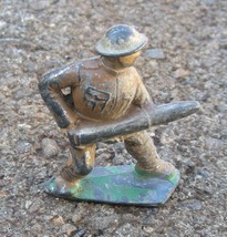 Manoil Lead Metal Cannon Loader Soldier No. 24 Toy - $6.85