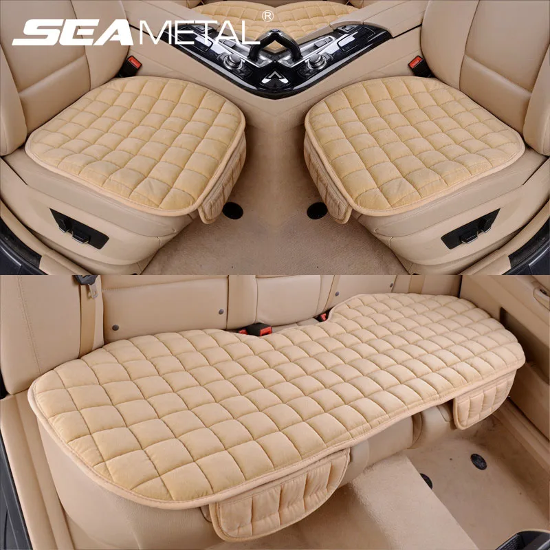 SEAMETAL Car Seat Covers Warm Seats Cushion Protector Plush Seat Cover Autumn - £12.48 GBP+