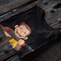 Curious George AK-47 DTG T-Shirt - $25.00