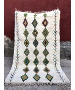  8X5 Ft Authentic Moroccan rug, Thick traditional rug - craft carpet - $290.00