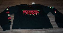 WOMEN'S TEEN STRANGER THINGS CHRISTMAS Crew Sweatshirt LARGE NEW w/ TAG - $29.70