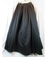 Vintage Victor Costa Nieman Marcus Black Tafeta Long Skirt Sz 6 Please S... - €82,75 EUR