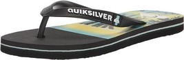 Quiksilver Men&#39;s Molokai Panel 3 Point Sandal Flip-Flop, Black, 13 - $21.77