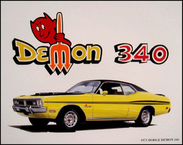 1971 Dodge Demon 340 Mopar Art Print Lithograph 71 - £24.59 GBP