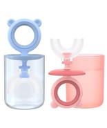 2 Pack  Toddler Toothbrush  for Ages 2-6  U Shaped NEW - $19.16 CAD